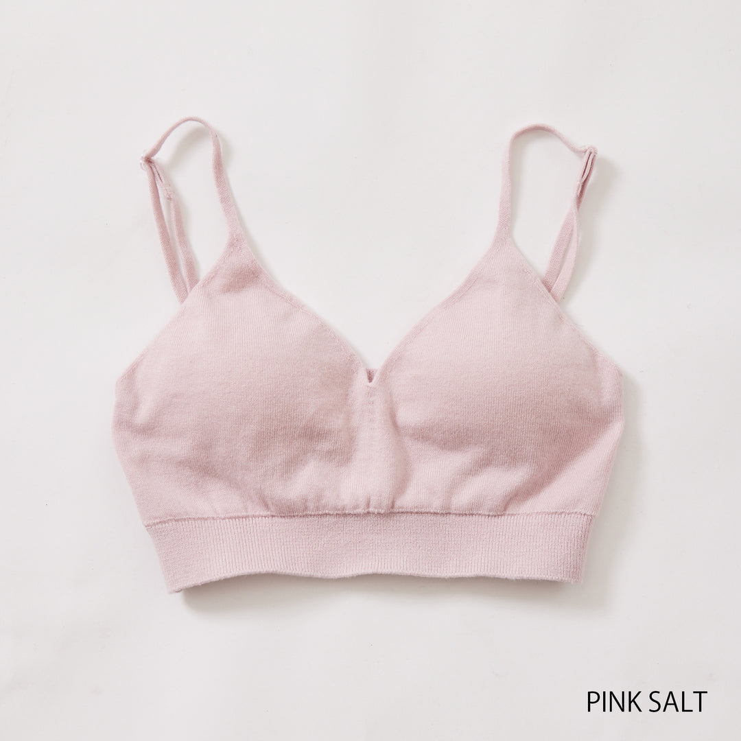 《予約商品》Comfy Knitbralette<br>コンフィニットブラレット(PINK SALT)