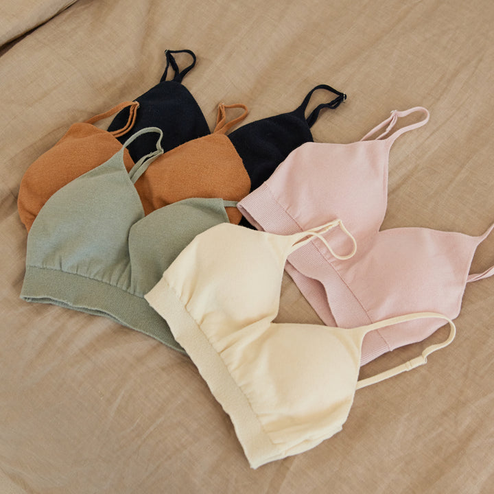 《予約商品》Comfy Knitbralette<br>コンフィニットブラレット(PINK SALT)