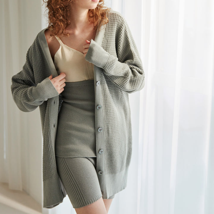 Puffy Knit Cardigan<br>パフィーニットカーディガン