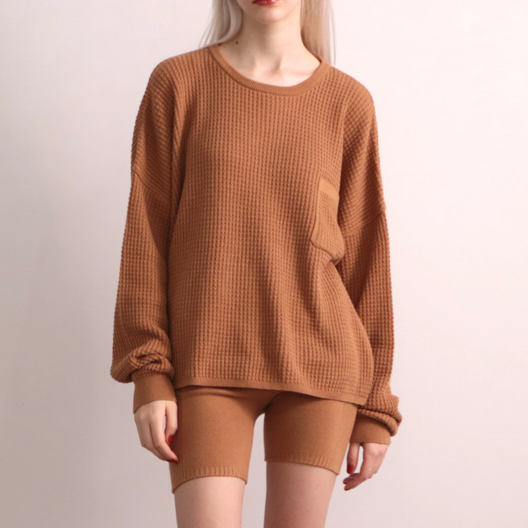 Puffy Knit Pullover<br>パフィーニットプルオーバー