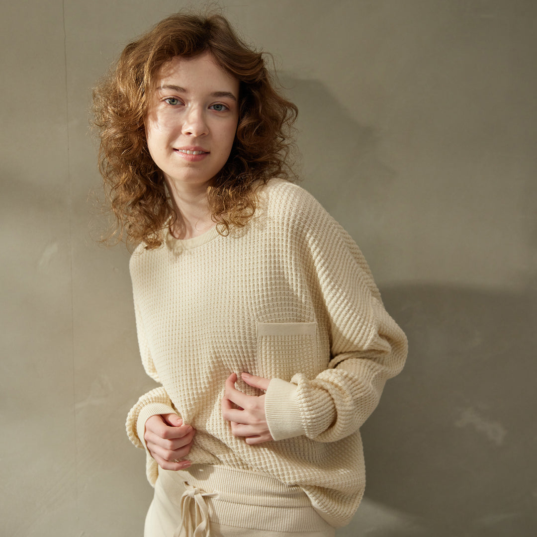 Puffy Knit Pullover<br>パフィーニットプルオーバー