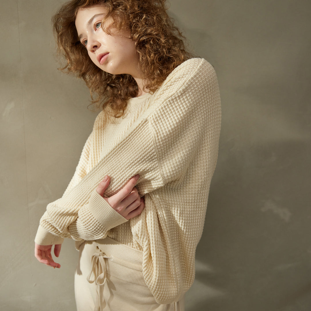 Puffy Knit Pullover<br>パフィーニットプルオーバー