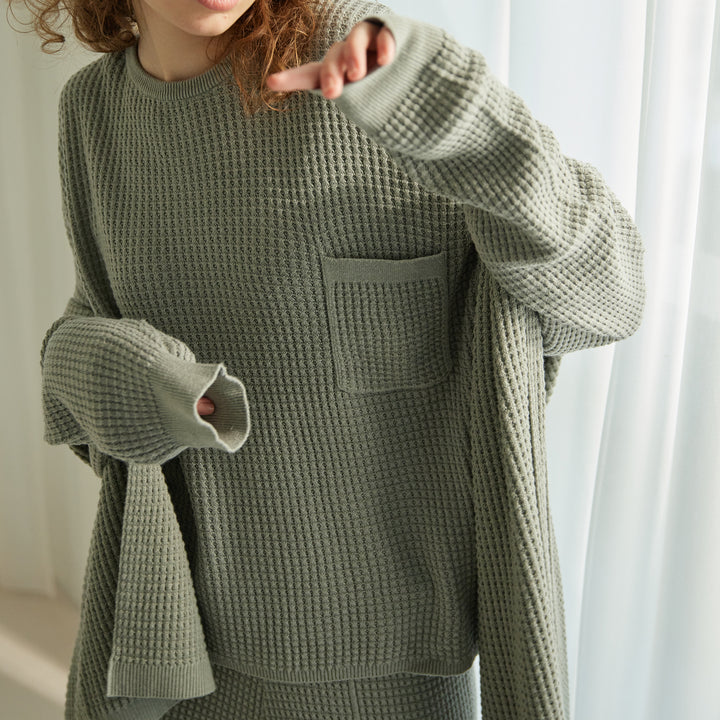 Puffy Knit Pullover<br>パフィーニットプルオーバー