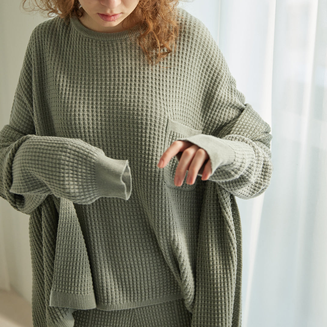 Puffy Knit Pullover<br>パフィーニットプルオーバー