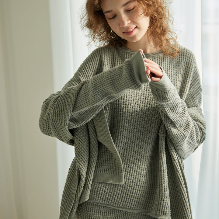 Puffy Knit Pullover<br>パフィーニットプルオーバー