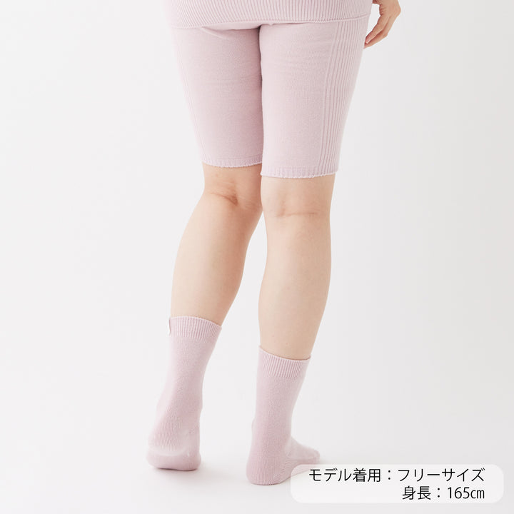 《予約商品》Double Knit Socks<br>ダブルニットソックス (PINK SALT)