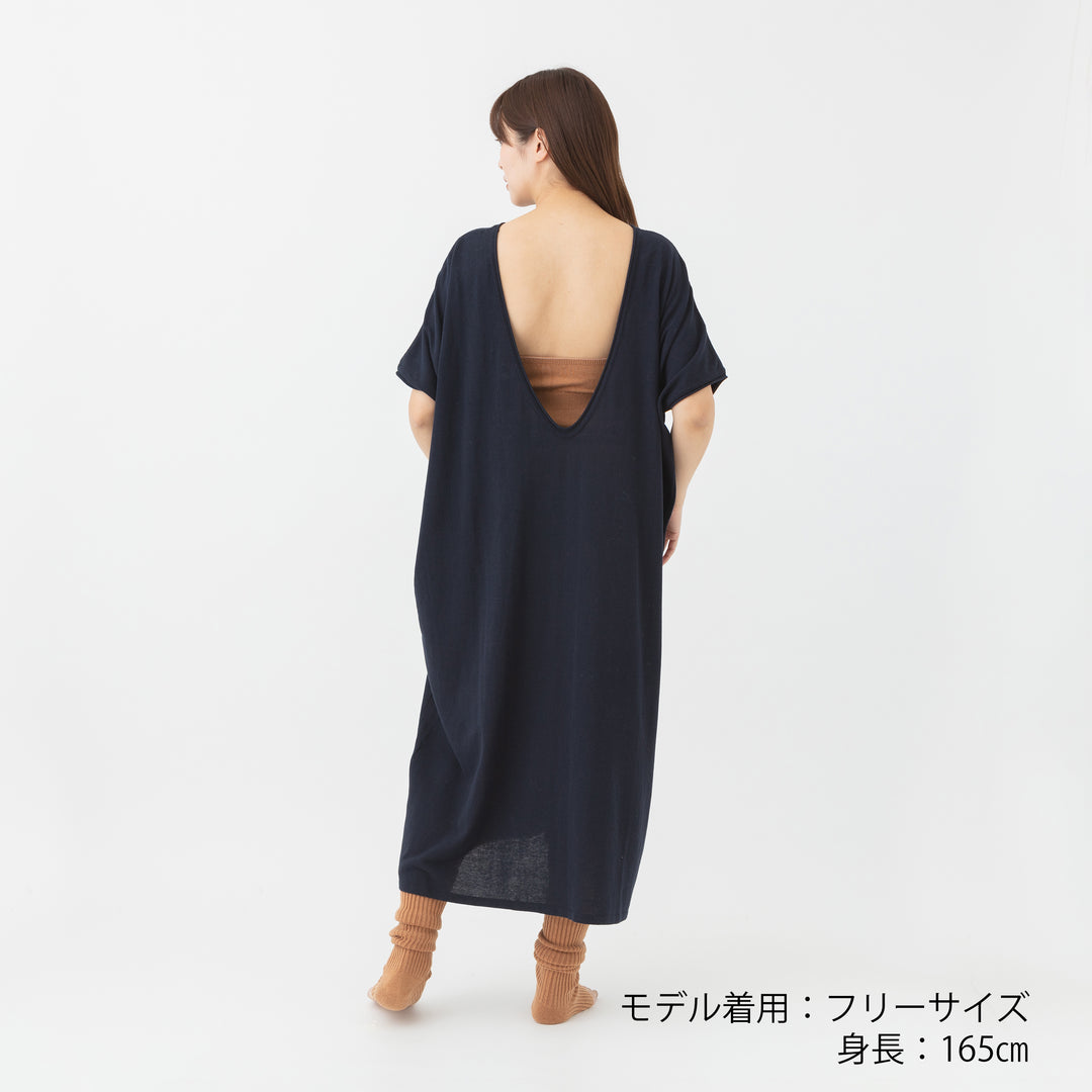 《SALE》Cozy Cotton Knit One Piece<br>コージーコットンニットワンピース