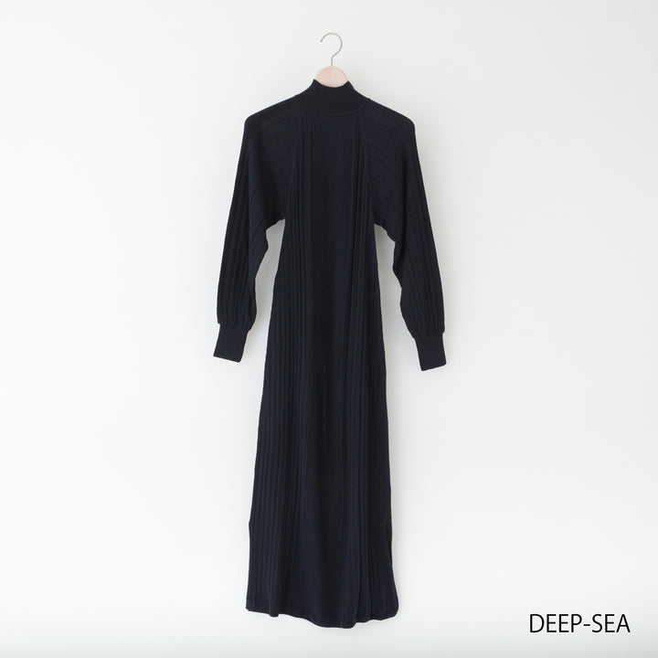 Fika Random Rib Knit Dress<br>フィーカ ランダムリブニットワンピース