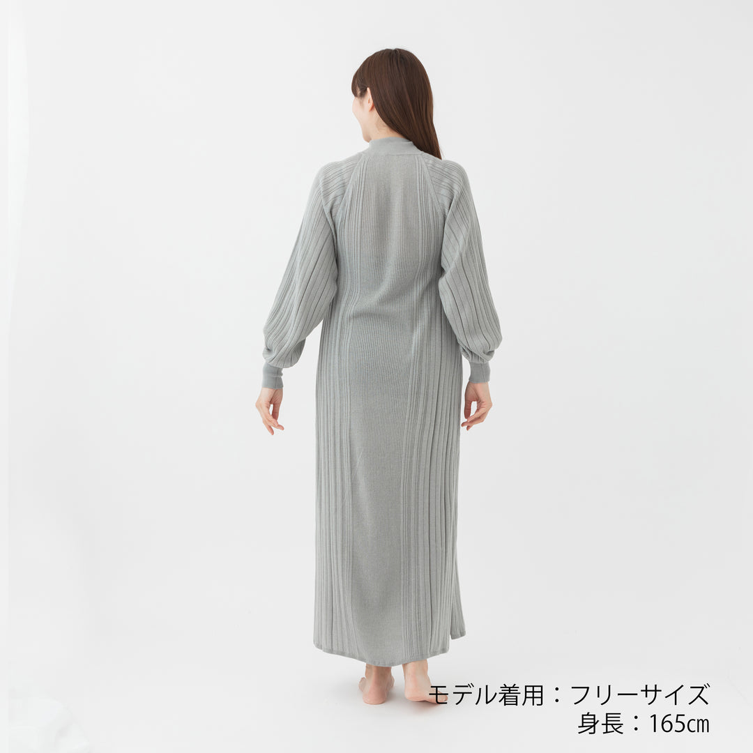 Fika Random Rib Knit Dress<br>フィーカ ランダムリブニットワンピース