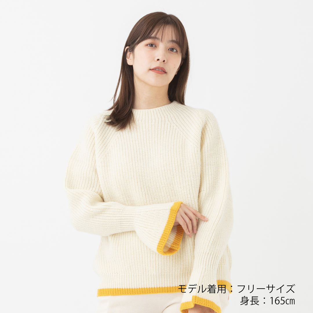 Recycle Wool Crew Knit Pullover<br>リサイクルウール クルーニットプルオーバー