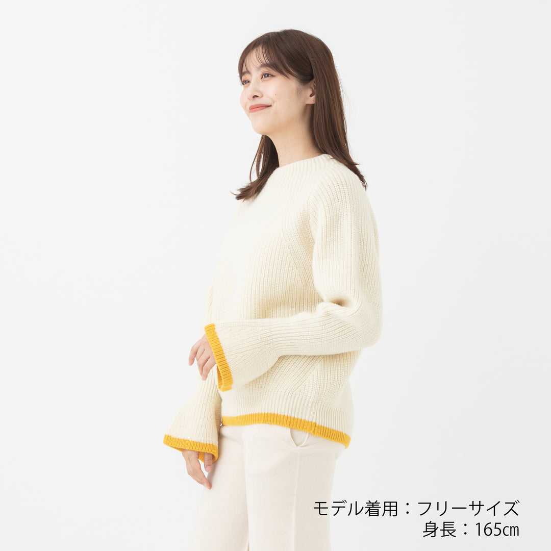 Recycle Wool Crew Knit Pullover<br>リサイクルウール クルーニットプルオーバー