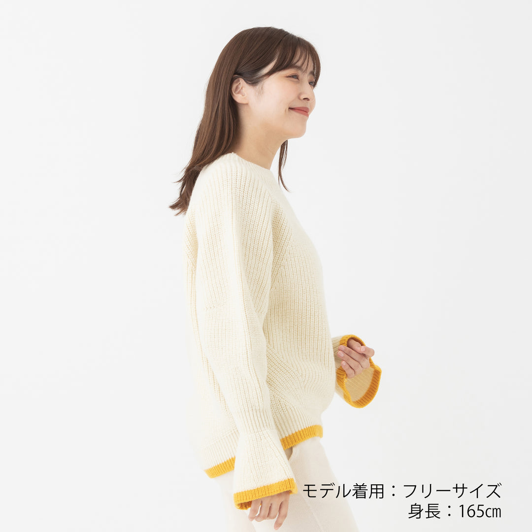 Recycle Wool Crew Knit Pullover<br>リサイクルウール クルーニットプルオーバー