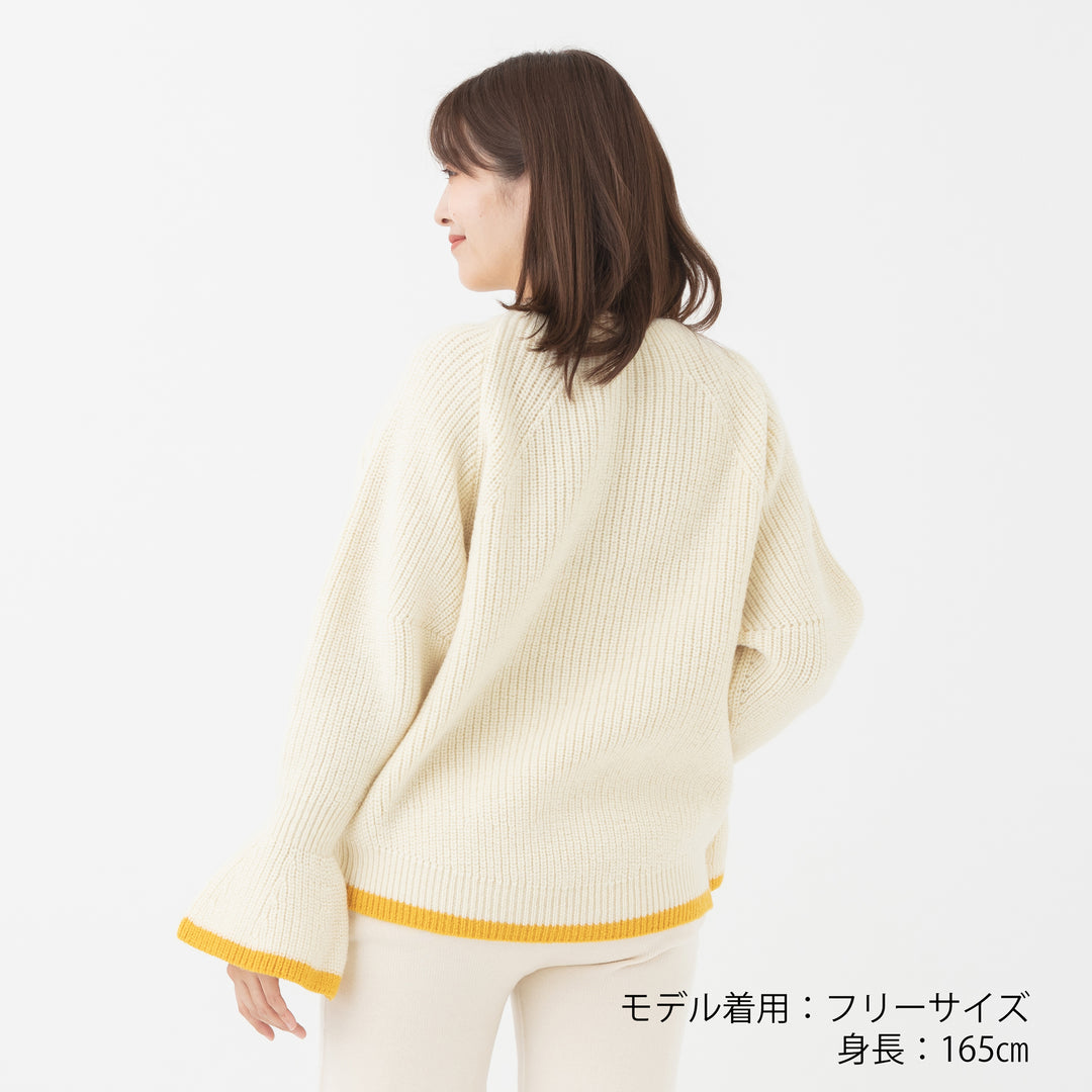 《SALE》Recycle Wool Crew Knit Pullover<br>リサイクルウール クルーニットプルオーバー