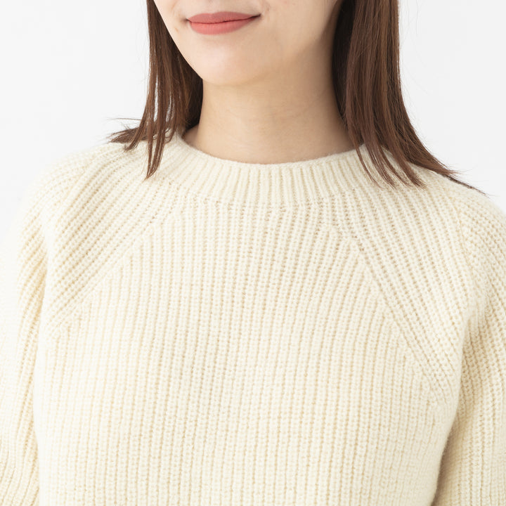 《SALE》Recycle Wool Crew Knit Pullover<br>リサイクルウール クルーニットプルオーバー