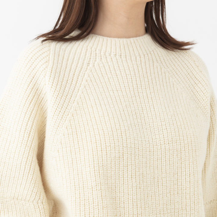 Recycle Wool Crew Knit Pullover<br>リサイクルウール クルーニットプルオーバー