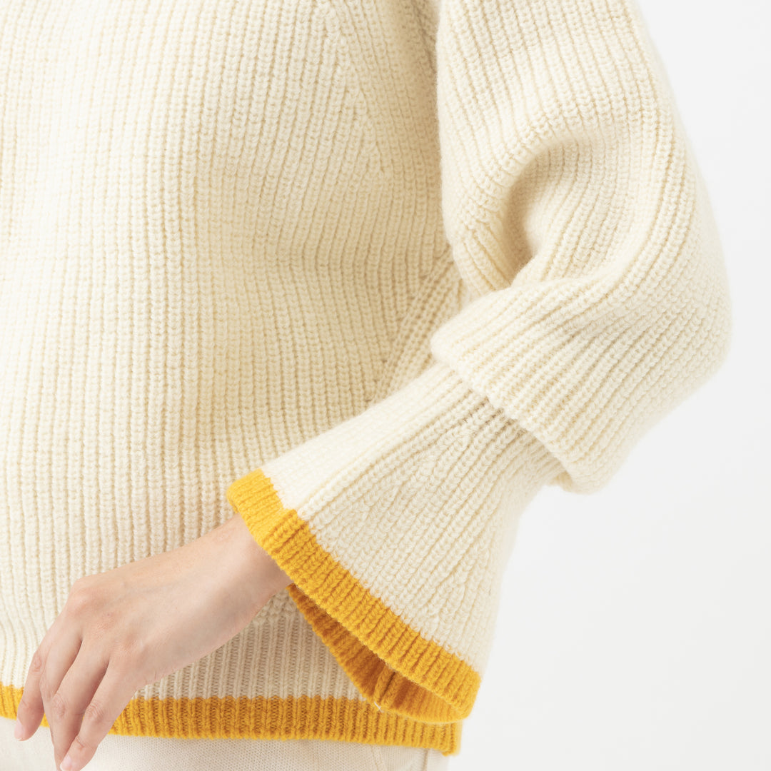 Recycle Wool Crew Knit Pullover<br>リサイクルウール クルーニットプルオーバー