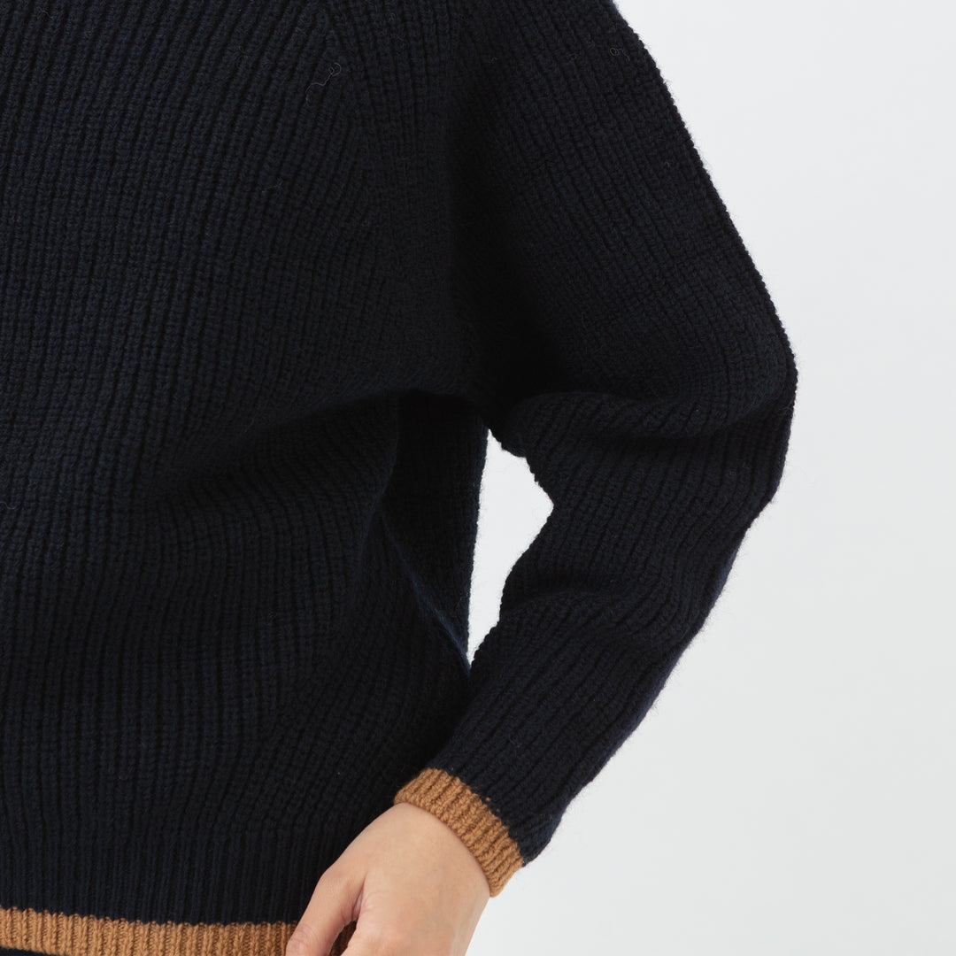 Recycle Wool Turtleneck Pullover<br>リサイクルウール タートルネックプルオーバー