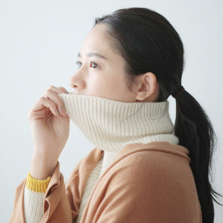 Recycle Wool Turtleneck Pullover<br>リサイクルウール タートルネックプルオーバー