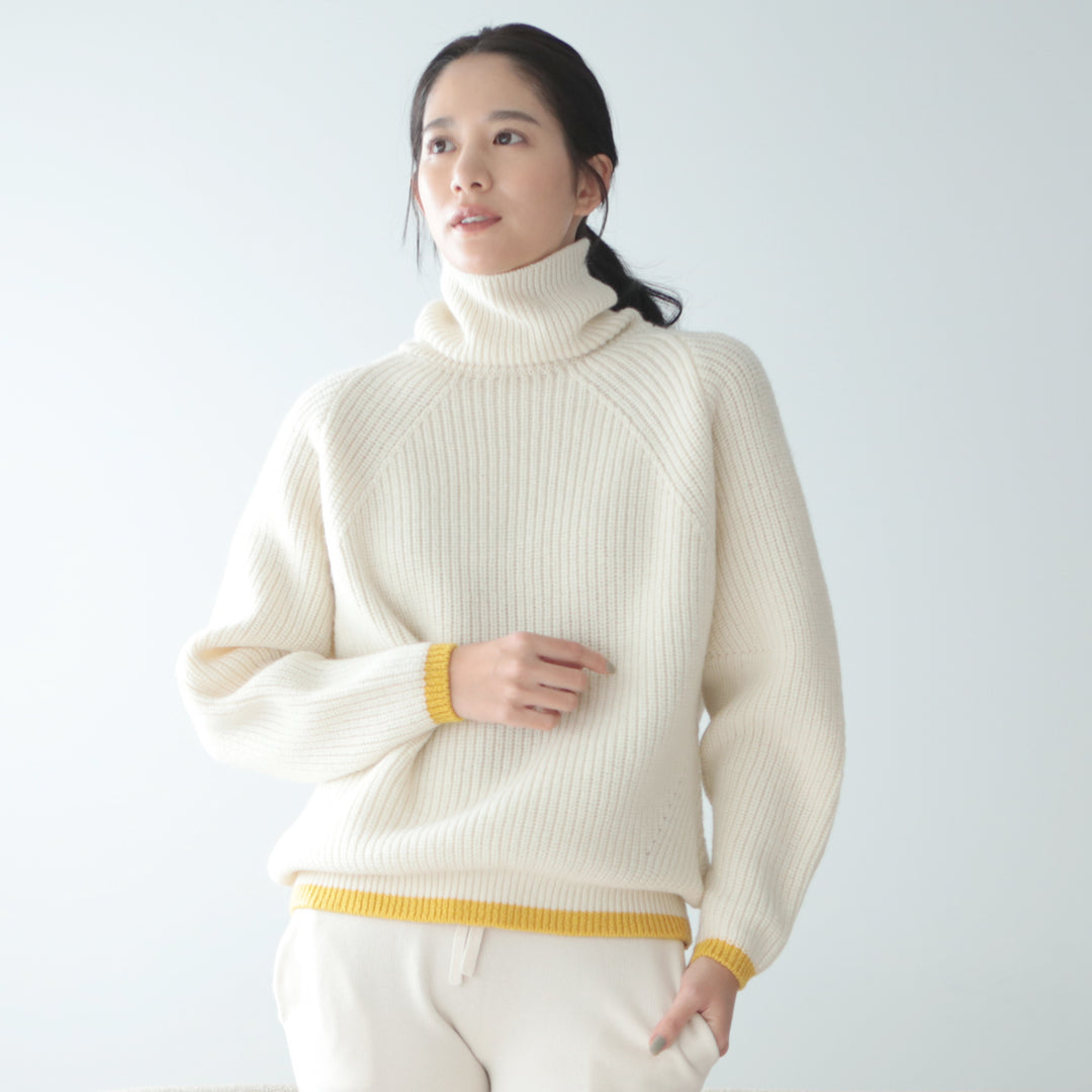 《SALE》Recycle Wool Turtleneck Pullover<br>リサイクルウール タートルネックプルオーバー