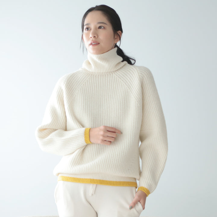 《SALE》Recycle Wool Turtleneck Pullover<br>リサイクルウール タートルネックプルオーバー