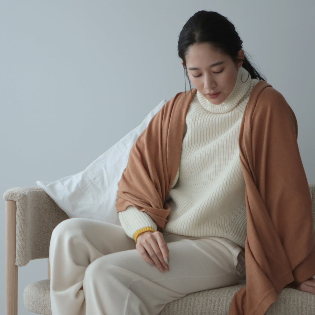 Recycle Wool Turtleneck Pullover<br>リサイクルウール タートルネックプルオーバー