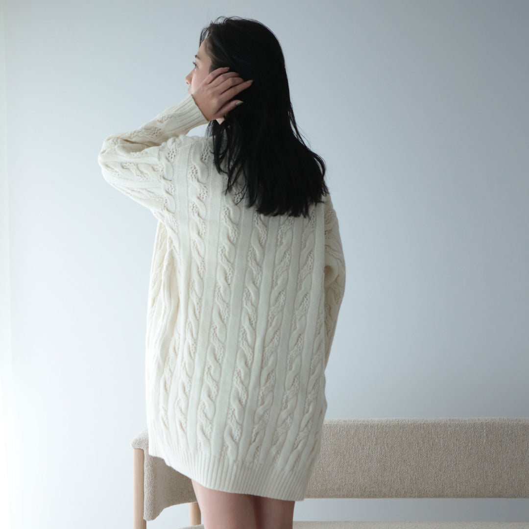 《SALE》Recycle Wool Cocoon Cardigan<br>リサイクルウール コクーンカーディガン