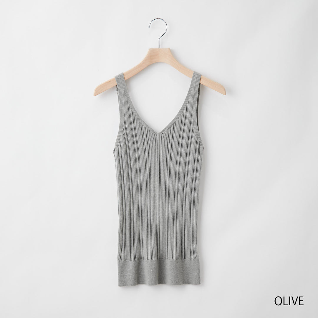 Fika Random RibTank Top<br>ランダムリブニット タンクトップ