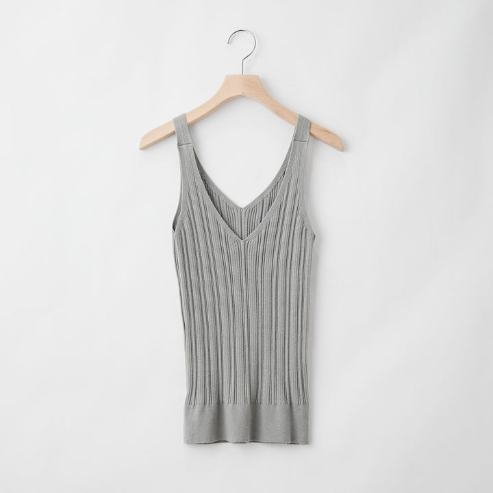 Fika Random RibTank Top<br>ランダムリブニット タンクトップ