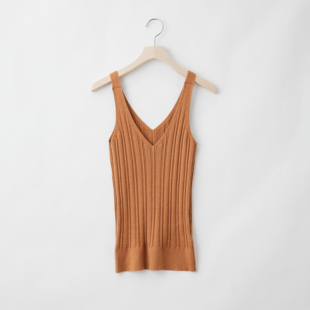 Fika Random RibTank Top<br>ランダムリブニット タンクトップ