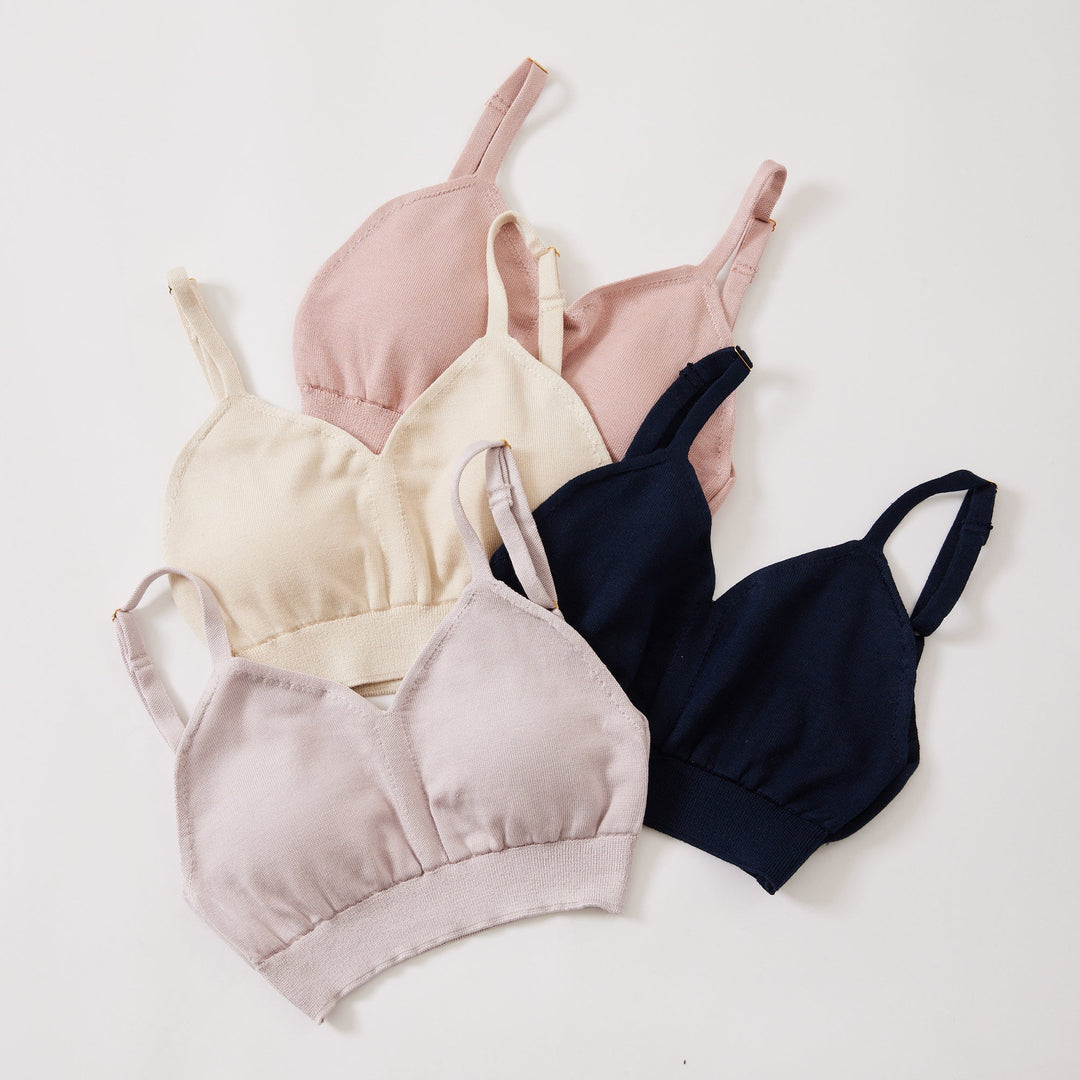 Silk Knit Bralette<br>シルクニットブラレット