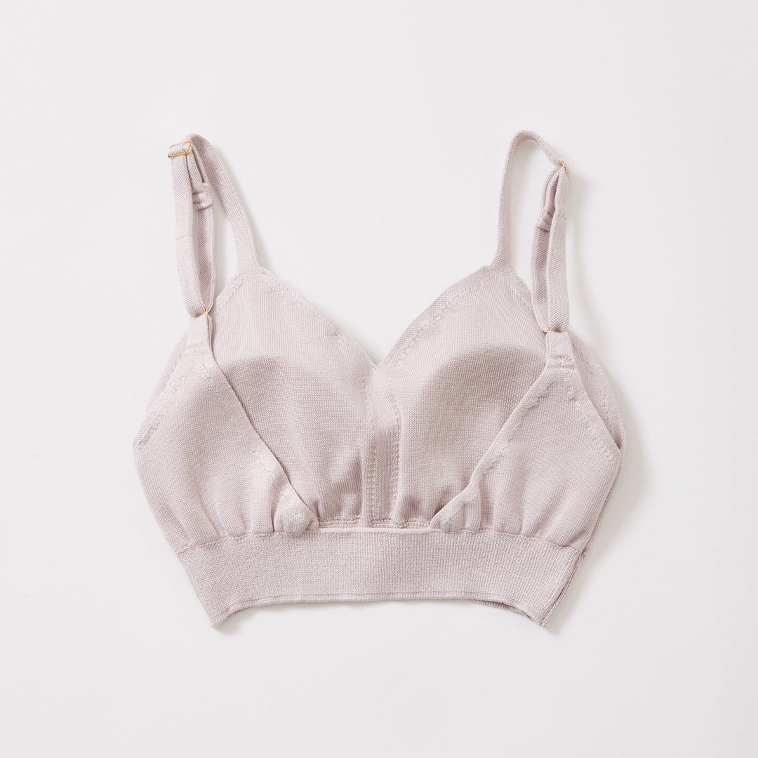 Silk Knit Bralette<br>シルクニットブラレット