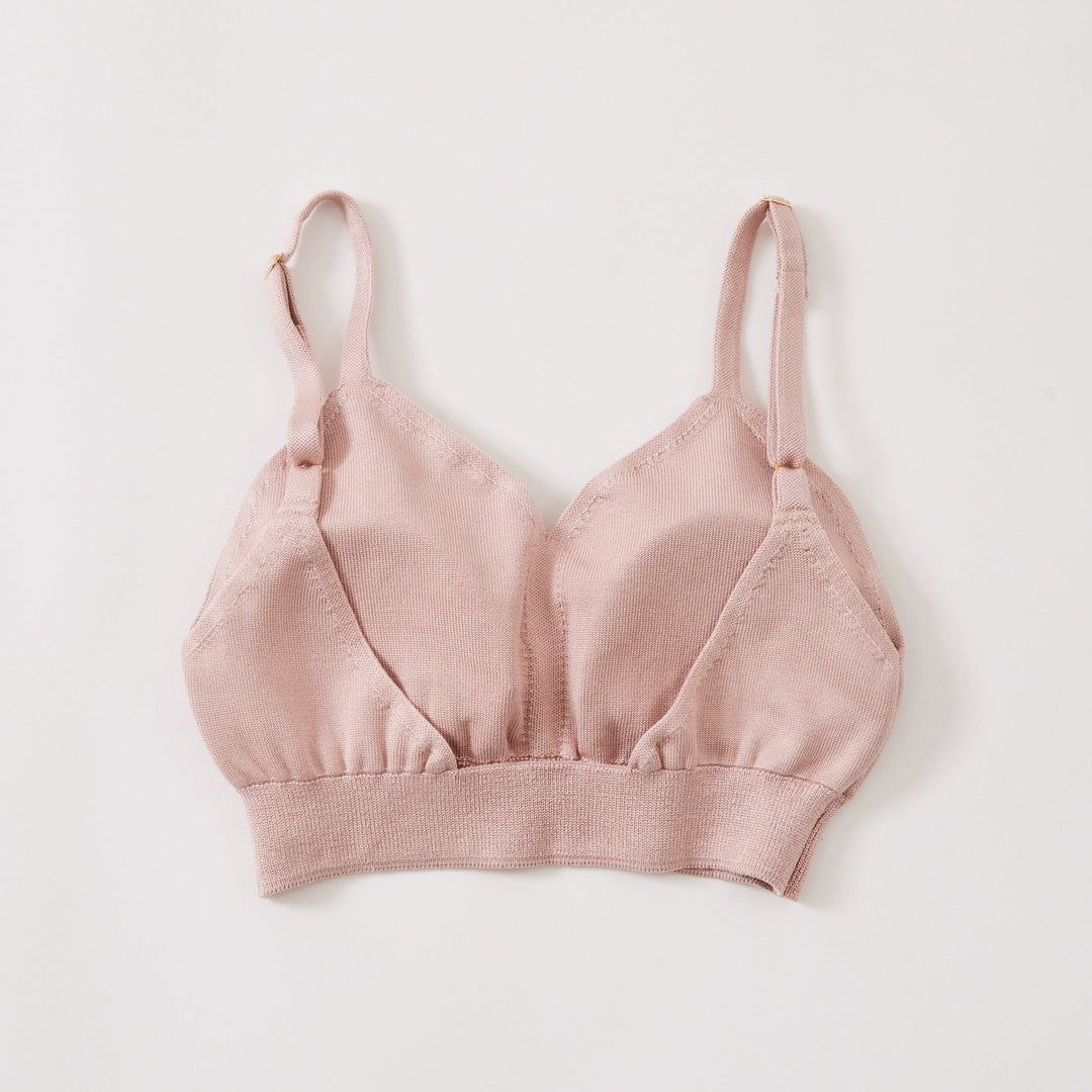 Silk Knit Bralette<br>シルクニットブラレット