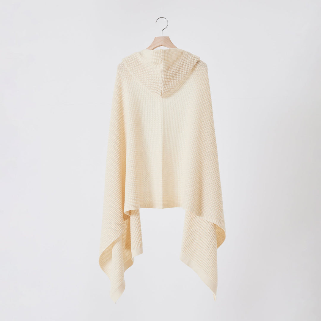 Puffy Knit Hoodie Stole<br>パフィーニットフードストール