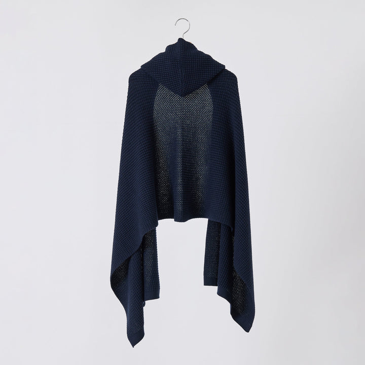 Puffy Knit Hoodie Stole<br>パフィーニットフードストール