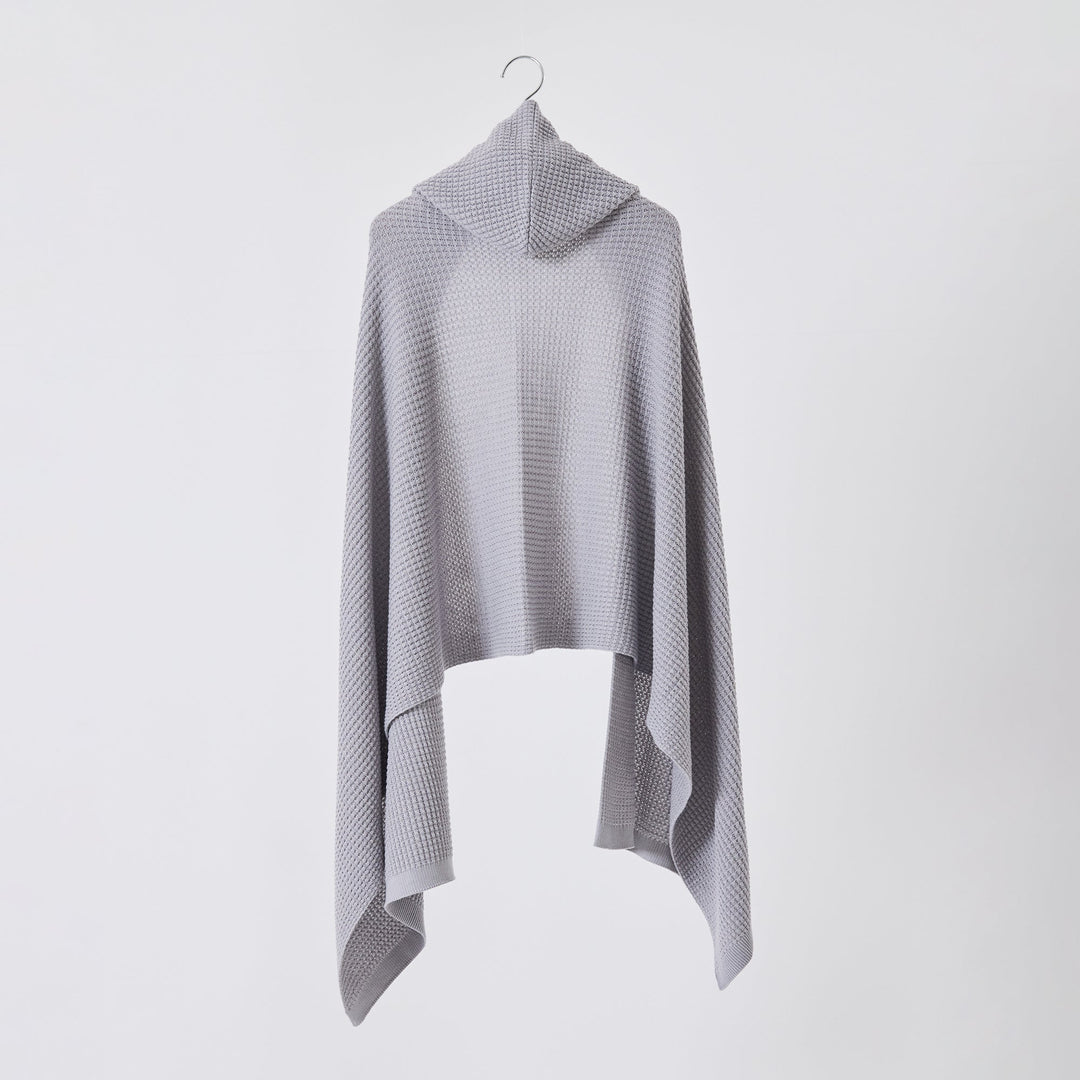 Puffy Knit Hoodie Stole<br>パフィーニットフードストール