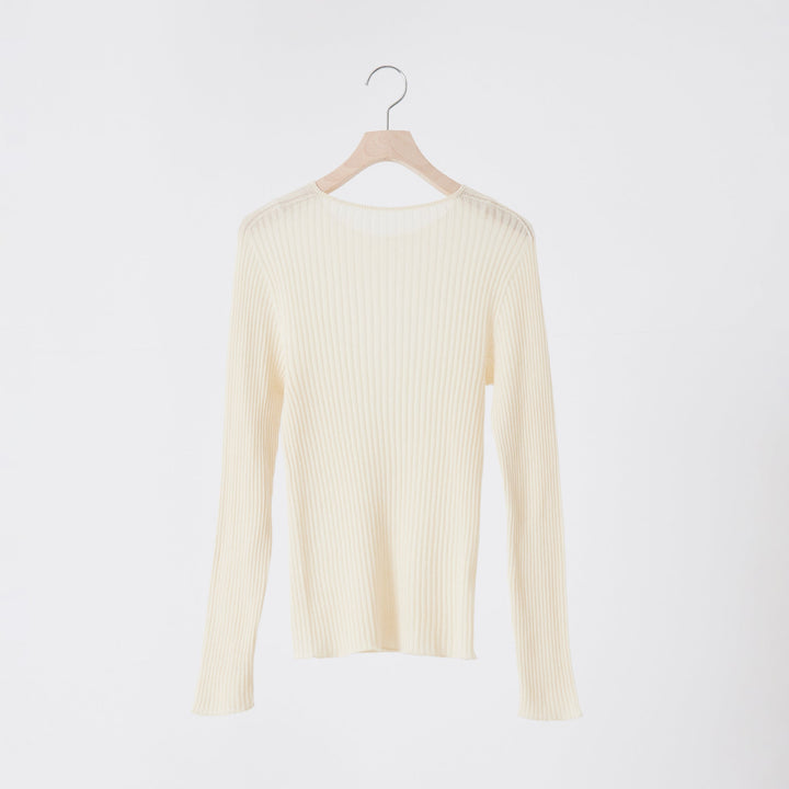 Comfy Knit Long Sleeve Crew Neck Pullover <br>コンフィニット長袖クルーネックプルオーバー