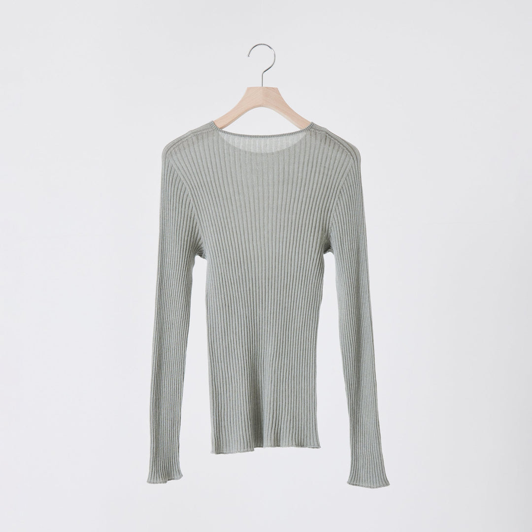 Comfy Knit Long Sleeve Crew Neck Pullover <br>コンフィニット長袖クルーネックプルオーバー