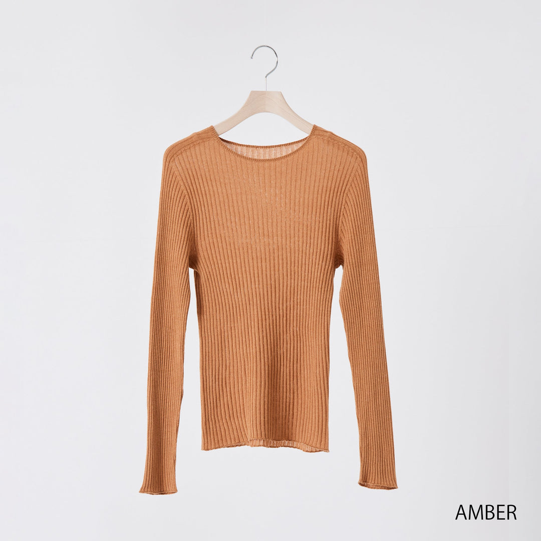 Comfy Knit Long Sleeve Crew Neck Pullover <br>コンフィニット長袖クルーネックプルオーバー