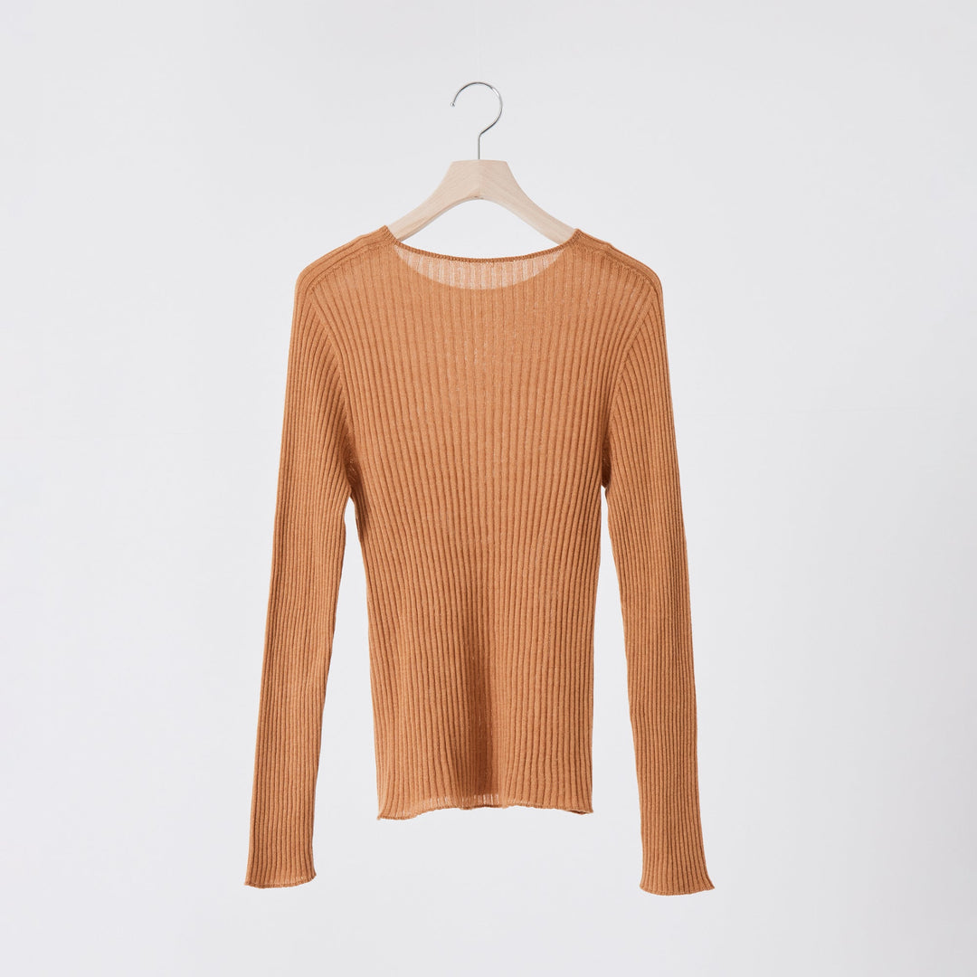 Comfy Knit Long Sleeve Crew Neck Pullover <br>コンフィニット長袖クルーネックプルオーバー