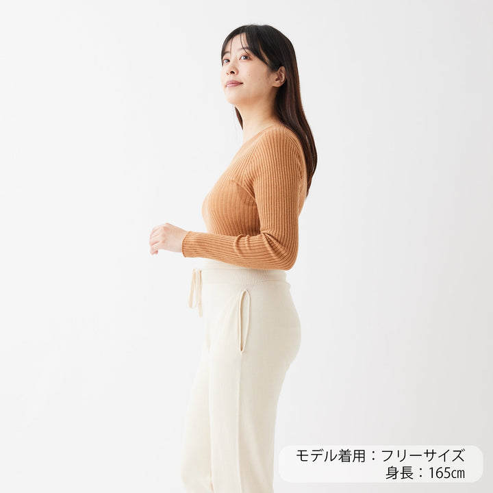 Comfy Knit Long Sleeve Crew Neck Pullover <br>コンフィニット長袖クルーネックプルオーバー