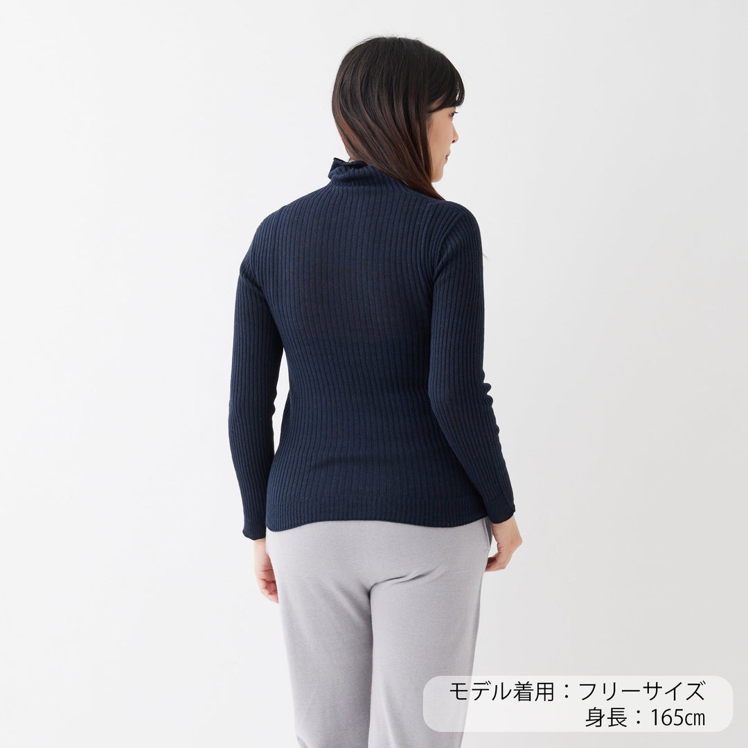 Comfy Knit Long Sleeve Turtleneck Pullover<br>コンフィニット長袖タートルネックプルオーバー