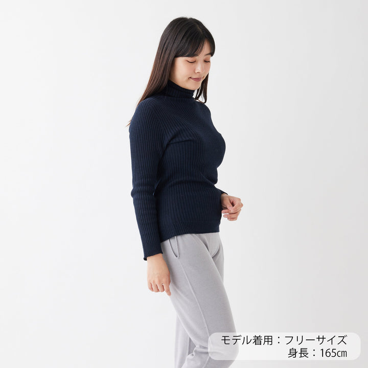 Comfy Knit Long Sleeve Turtleneck Pullover<br>コンフィニット長袖タートルネックプルオーバー