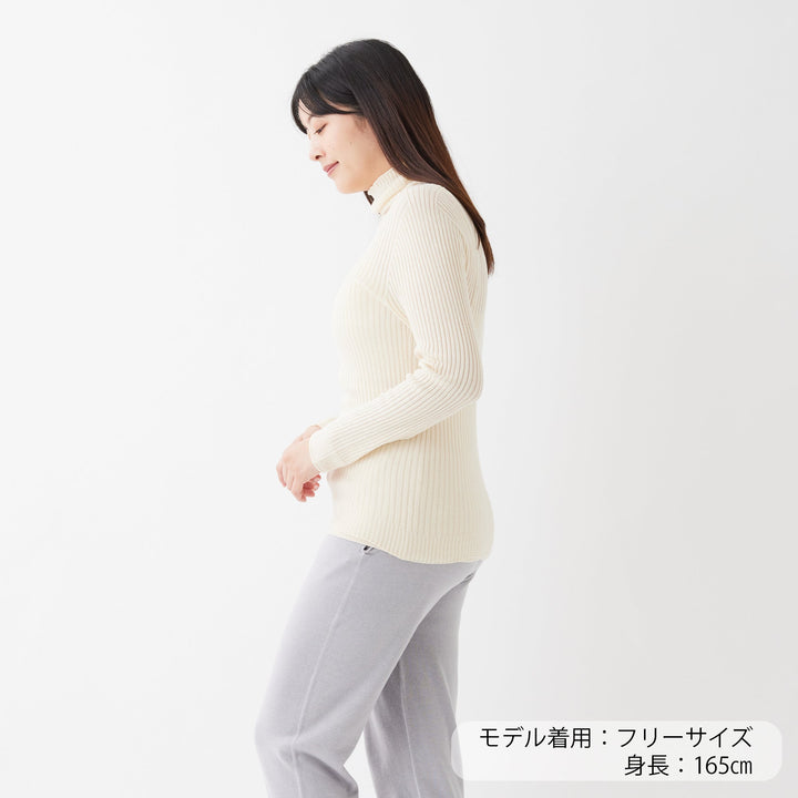 Comfy Knit Long Sleeve Turtleneck Pullover<br>コンフィニット長袖タートルネックプルオーバー