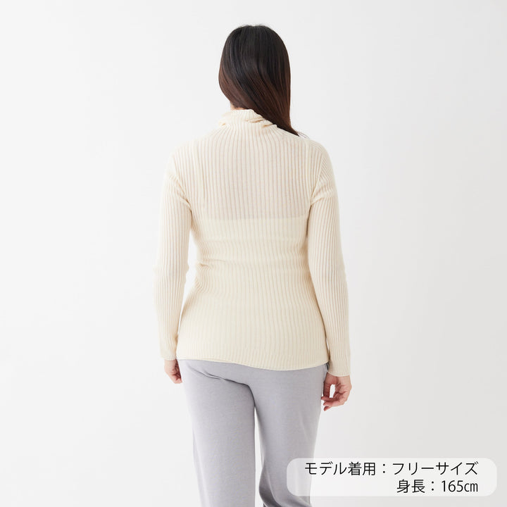 Comfy Knit Long Sleeve Turtleneck Pullover<br>コンフィニット長袖タートルネックプルオーバー