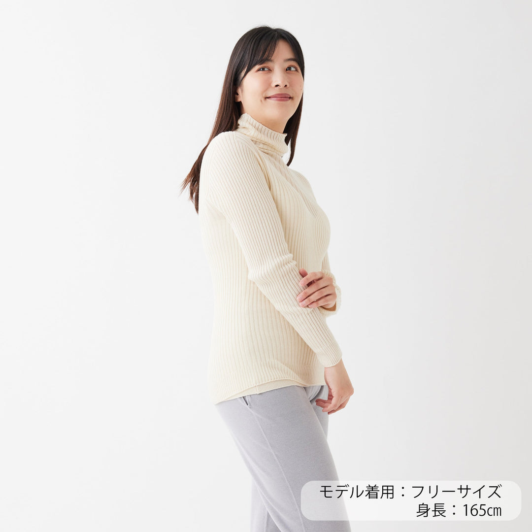 Comfy Knit Long Sleeve Turtleneck Pullover<br>コンフィニット長袖タートルネックプルオーバー