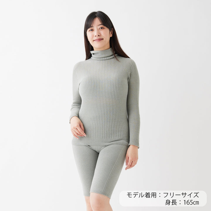 Comfy Knit Long Sleeve Turtleneck Pullover<br>コンフィニット長袖タートルネックプルオーバー