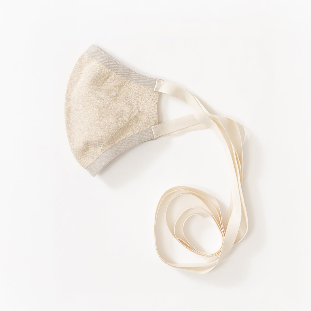 Washi knit  ribbon mask 和紙ニットリボンマスク(抗菌マスクケース付き)