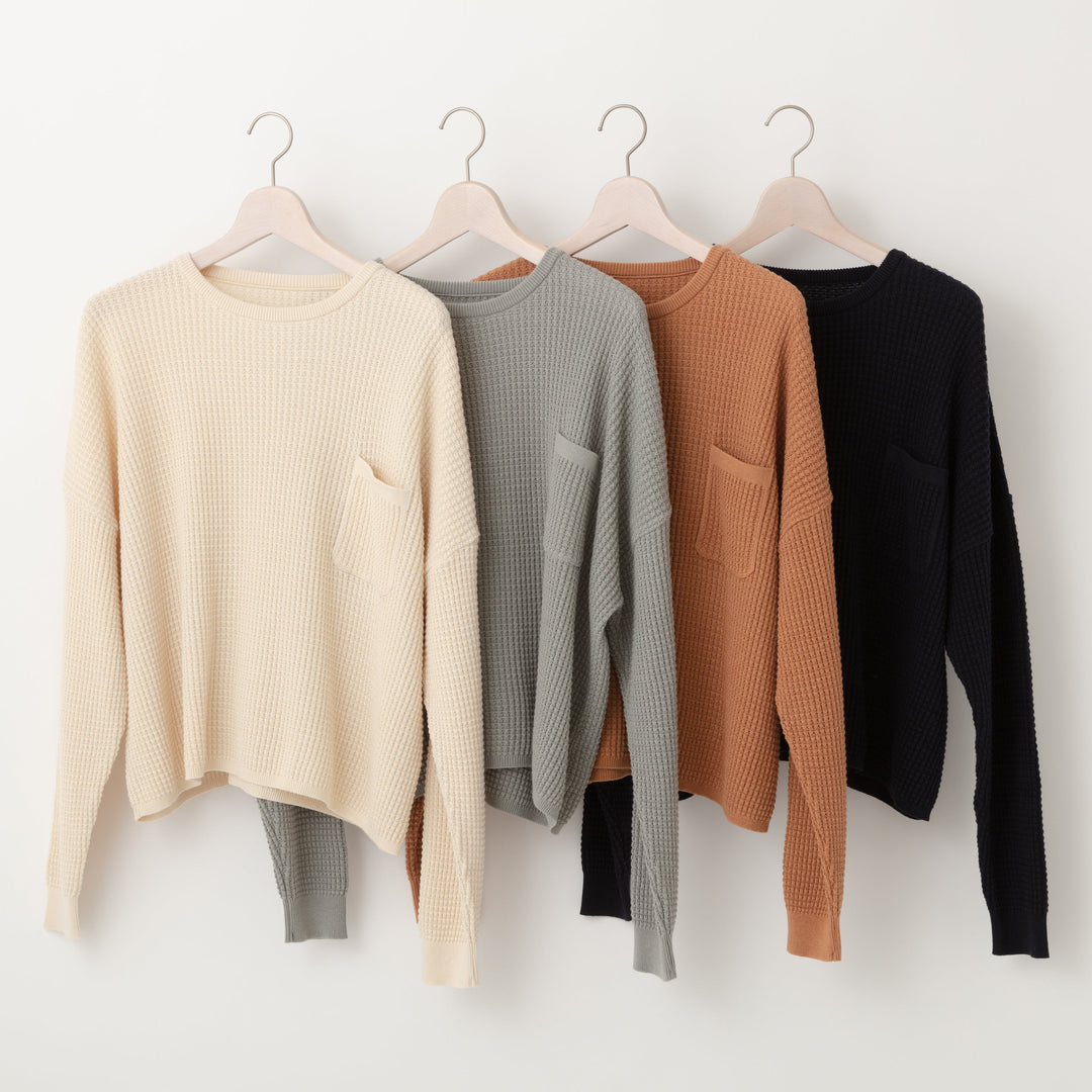 Puffy Knit Pullover<br>パフィーニットプルオーバー