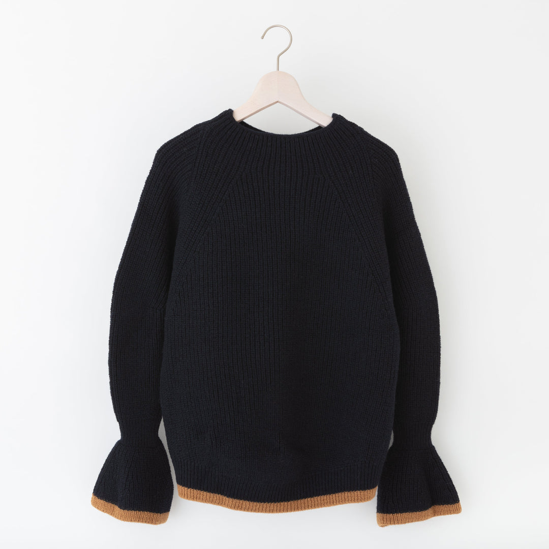 Recycle Wool Crew Knit Pullover<br>リサイクルウール クルーニットプルオーバー