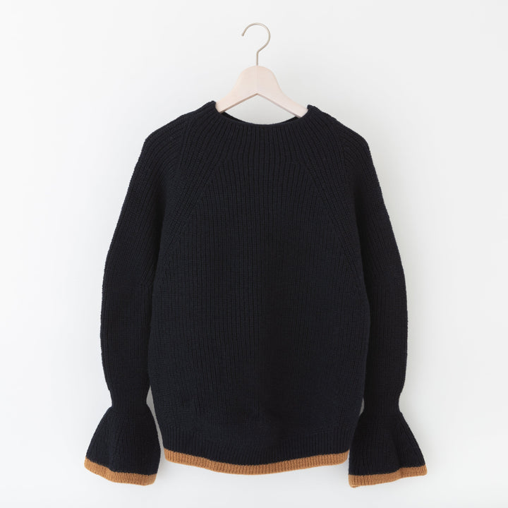 《SALE》Recycle Wool Crew Knit Pullover<br>リサイクルウール クルーニットプルオーバー